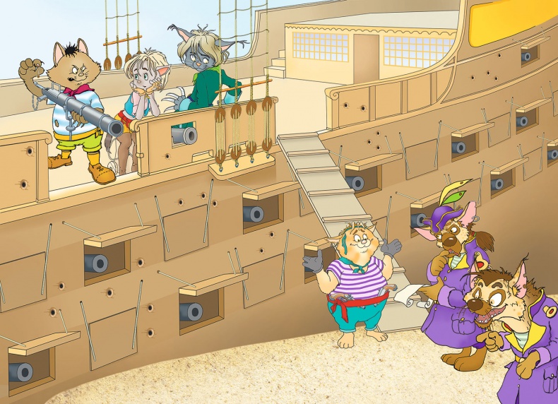 Иллюстрация к книге — Пираты Кошачьего моря. Капитан Джен [i_010.jpg]