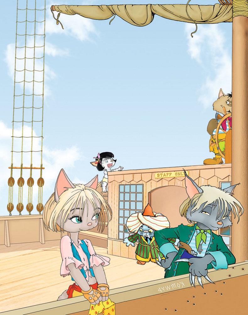 Иллюстрация к книге — Пираты Кошачьего моря. Капитан Джен [i_069.jpg]