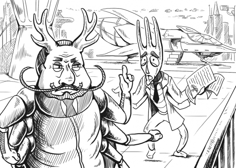 Иллюстрация к книге — Космические бродяги. Вторжение пеплоидов [_081_3.jpg]