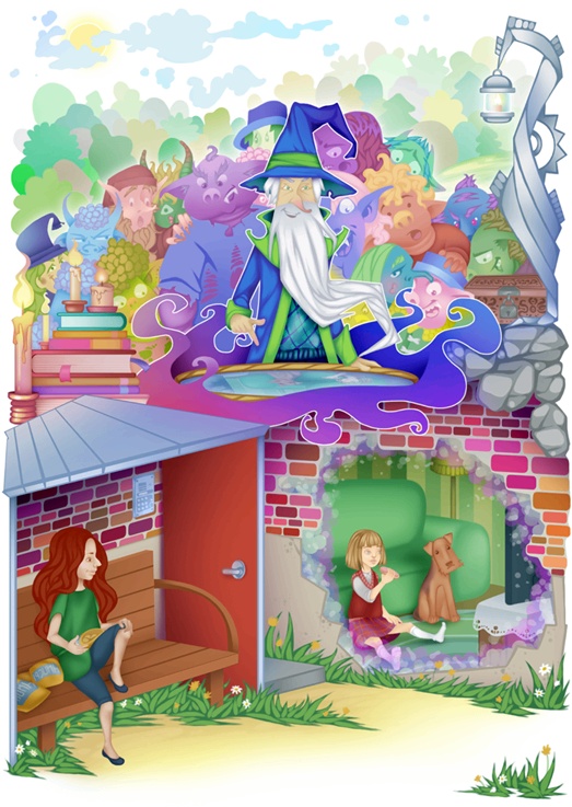 Иллюстрация к книге — Волшебный портрет, или Приключения маленькой кикиморы [i_001.jpg]