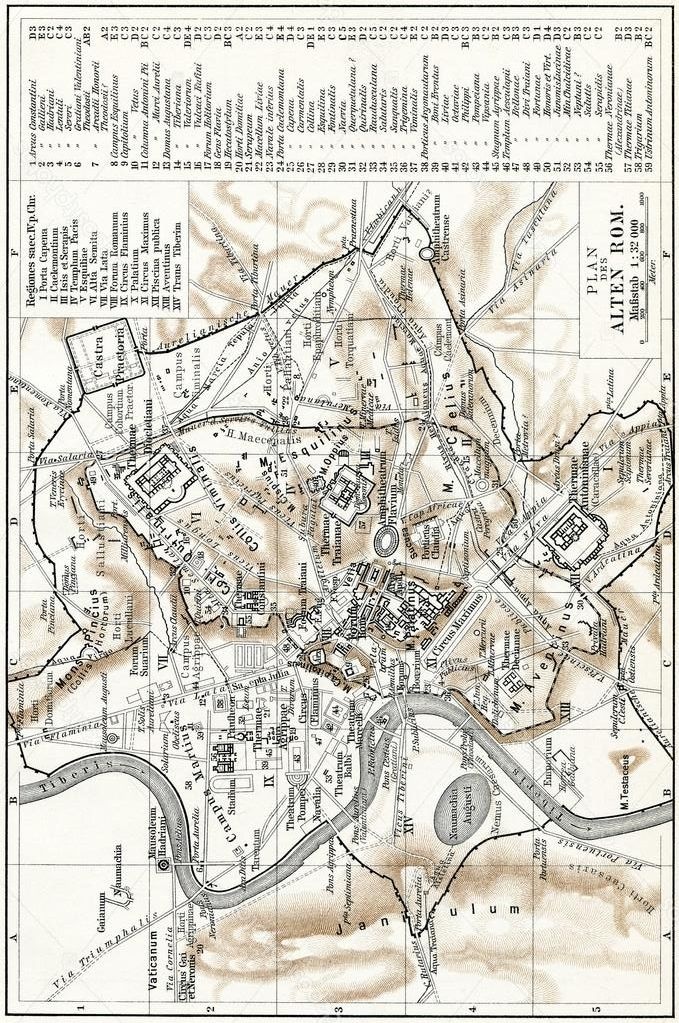 Иллюстрация к книге — Венера из меди [ancientromemap.jpg]