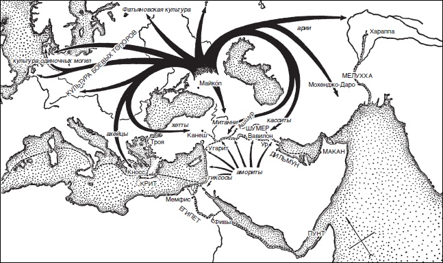Иллюстрация к книге — Две тысячи лет до нашей эры. Эпоха Троянской войны и Исхода, Хаммурапи и Авраама, Тутанхамона и Рамзеса [i_006.jpg]