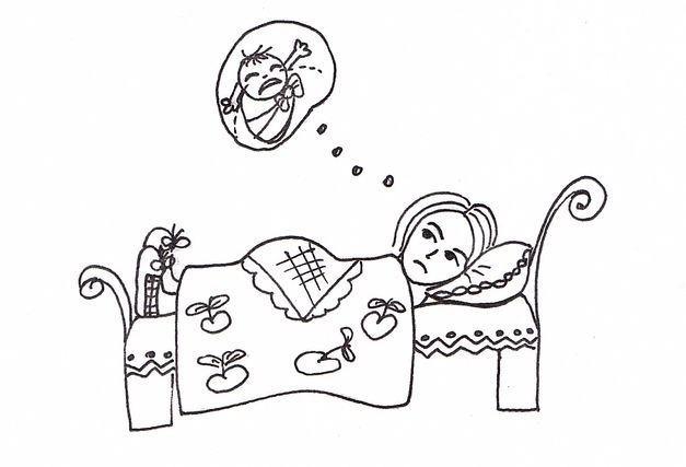 Иллюстрация к книге — Яблочко и яблонька. Или пособие по счастливой беременности и сопровождающим ее настроениям [image2_55f676874b46621515a73212_jpg.jpg]