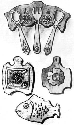 Иллюстрация к книге — Уроки искусного резчика. Вырезаем из дерева фигурки людей и животных, посуду, статуэтки [i_094.jpg]