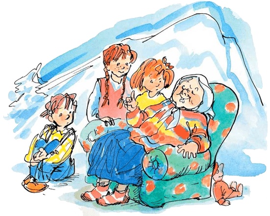 Иллюстрация к книге — Папа, мама, бабушка и восемь детей в деревне, или Маленький подарок Антона [i_032.jpg]