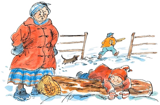 Иллюстрация к книге — Папа, мама, бабушка и восемь детей в деревне, или Маленький подарок Антона [i_111.jpg]