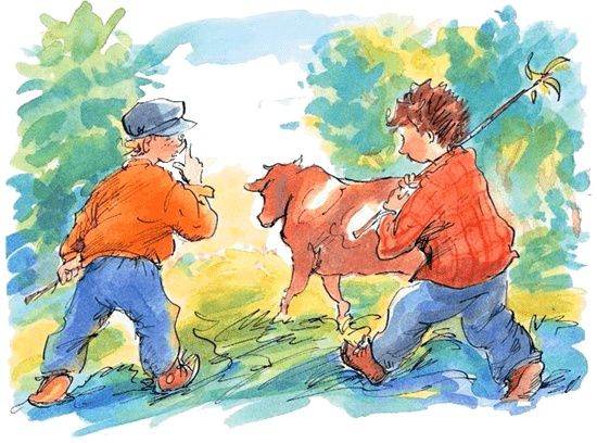 Иллюстрация к книге — Папа, мама, бабушка и восемь детей в деревне, или Маленький подарок Антона [i_126.jpg]