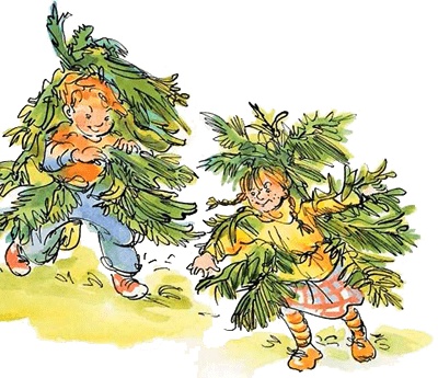 Иллюстрация к книге — Папа, мама, бабушка и восемь детей в деревне, или Маленький подарок Антона [i_128.jpg]