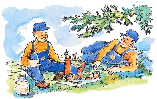 Иллюстрация к книге — Папа, мама, бабушка и восемь детей в деревне, или Маленький подарок Антона [i_129.jpg]