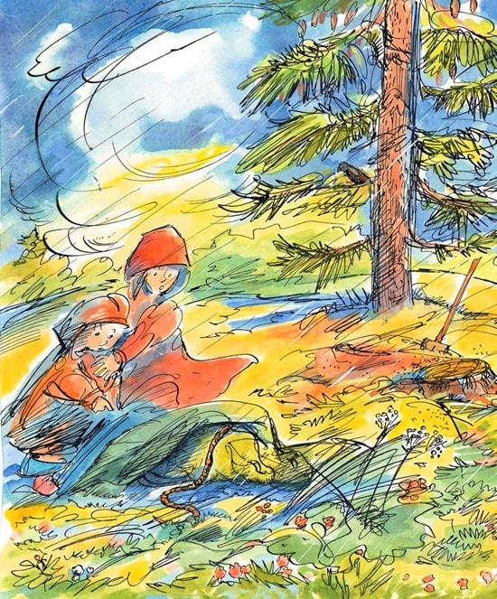 Иллюстрация к книге — Папа, мама, бабушка и восемь детей в деревне, или Маленький подарок Антона [i_146.jpg]