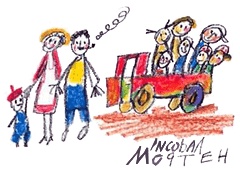 Иллюстрация к книге — Папа, мама, бабушка и восемь детей в деревне, или Маленький подарок Антона [i_161.jpg]