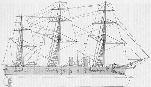 Иллюстрация к книге — Линкоры Британской империи. Часть 1. Пар, парус и броня Уцененный товар (№1) [pic_47.jpg]