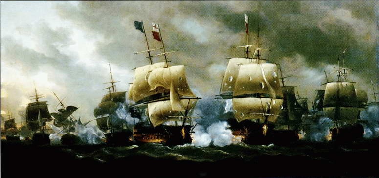 Иллюстрация к книге — Все переломные сражения парусного флота. От Великой Армады до Трафальгара [i_098.jpg]