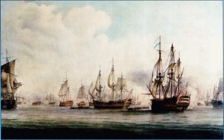 Иллюстрация к книге — Все переломные сражения парусного флота. От Великой Армады до Трафальгара [i_108.jpg]