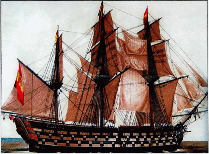 Иллюстрация к книге — Все переломные сражения парусного флота. От Великой Армады до Трафальгара [i_146.jpg]