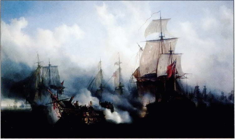 Иллюстрация к книге — Все переломные сражения парусного флота. От Великой Армады до Трафальгара [i_150.jpg]