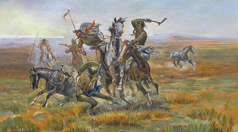 Иллюстрация к книге — Индейцы Дикого Запада в бою. "Хороший день, чтобы умереть!" [i_133.jpg]