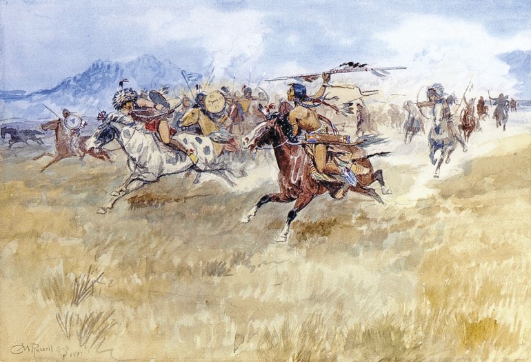 Иллюстрация к книге — Индейцы Дикого Запада в бою. "Хороший день, чтобы умереть!" [i_140.jpg]