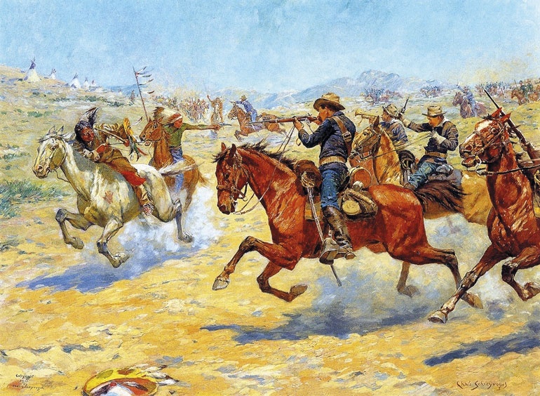 Иллюстрация к книге — Индейцы Дикого Запада в бою. "Хороший день, чтобы умереть!" [i_146.jpg]