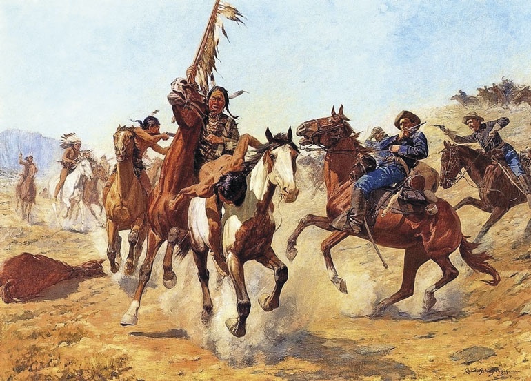 Иллюстрация к книге — Индейцы Дикого Запада в бою. "Хороший день, чтобы умереть!" [i_167.jpg]