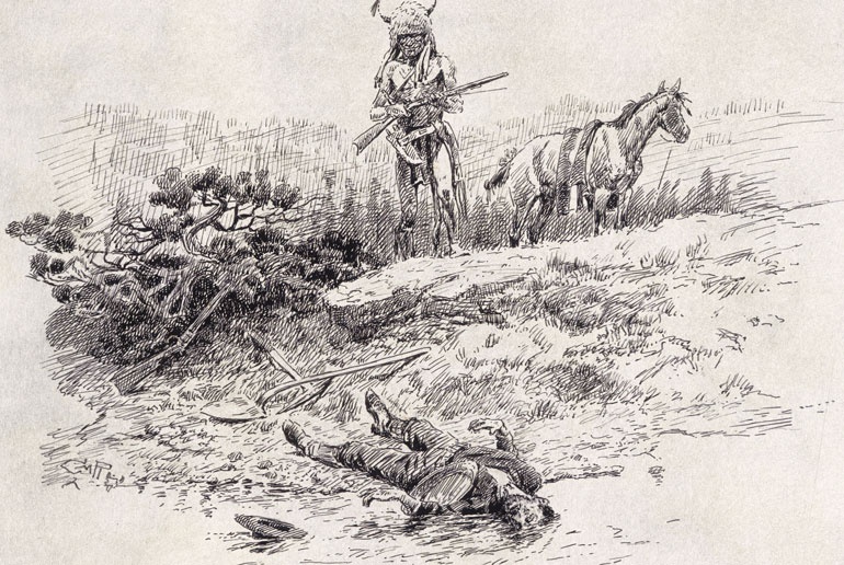 Иллюстрация к книге — Индейцы Дикого Запада в бою. "Хороший день, чтобы умереть!" [i_173.jpg]