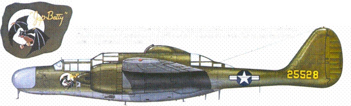 Иллюстрация к книге — Nortrop P-61 BLack Widow. Тяжелый ночной истребитель США [pic_172.jpg]