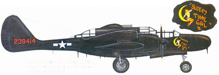 Иллюстрация к книге — Nortrop P-61 BLack Widow. Тяжелый ночной истребитель США [pic_175.jpg]