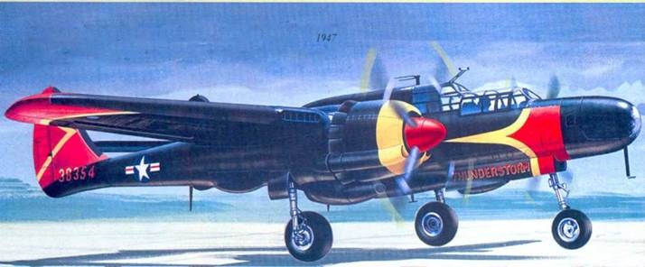 Иллюстрация к книге — Nortrop P-61 BLack Widow. Тяжелый ночной истребитель США [pic_182.jpg]