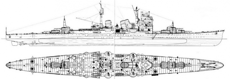 Иллюстрация к книге — Японские тяжелые крейсера типа «Миоко» [pic_44.jpg]