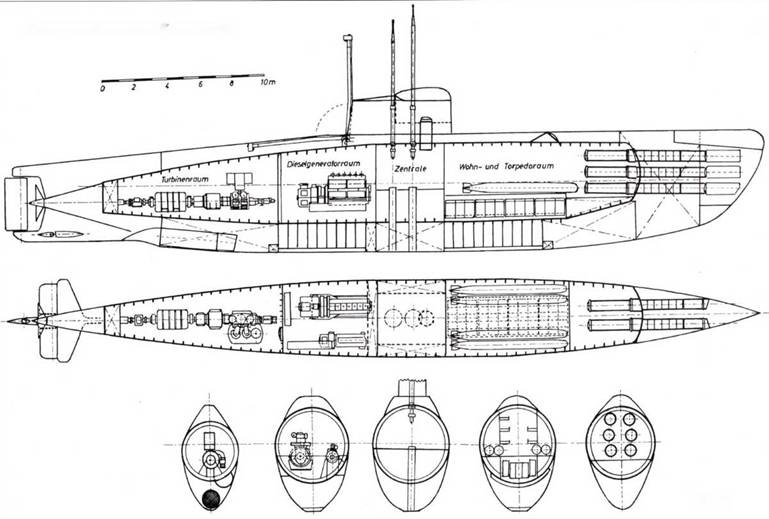 Иллюстрация к книге — Германские субмарины Тип XVII Крупным планом [pic_57.jpg]