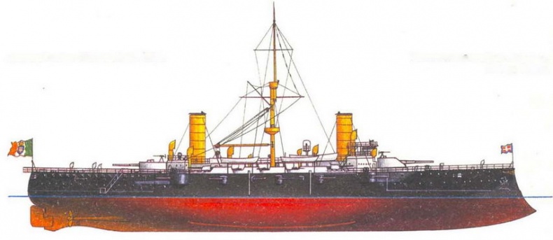 Иллюстрация к книге — Броненосные крейсера типа «Гарибальди» [pic_54.jpg]