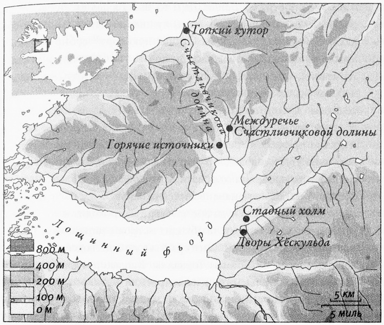 Иллюстрация к книге — Исландия эпохи викингов [map17.jpg]