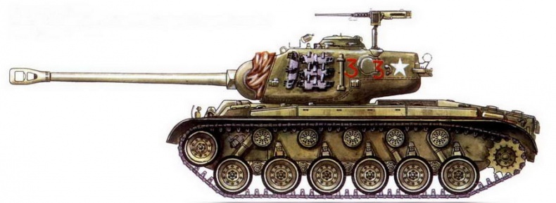 Иллюстрация к книге — От «Першинга» до «Паттона». Средние танки М26, М46 и М47 [img_54.jpg]