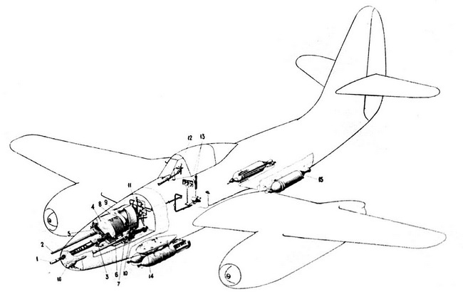 Иллюстрация к книге — Реактивные первенцы СССР - МиГ-9, Як-15, Су-9, Ла-150, Ту-12, Ил-22 [i_084.jpg]