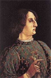 Иллюстрация к книге — Лоренцо Великолепный [_180pxpiero_pollaiuolo_portrait_of_galeazzo_maria_sforza.jpg]