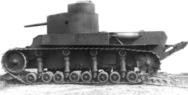 Иллюстрация к книге — Маневренные танки СССР Т-12, Т-24, ТГ, Д-4 и др. [i_038.jpg]