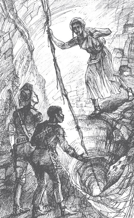 Иллюстрация к книге — Священный цветок. Чудовище по имени Хоу-Хоу. Она и Аллан. Сокровище озера [i_033.jpg]