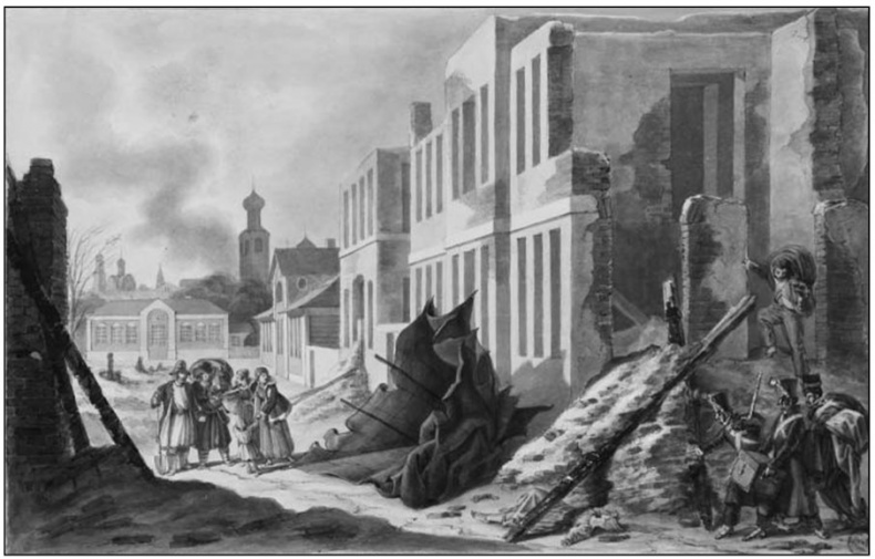 Иллюстрация к книге — Исторические происшествия в Москве 1812 года во время присутствия в сем городе неприятеля [i_008.jpg]