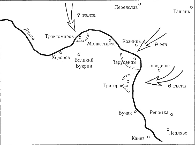 Иллюстрация к книге — Танки ведет Рыбалко. Боевой путь 3-й Гвардейской танковой армии [sch058.jpg]