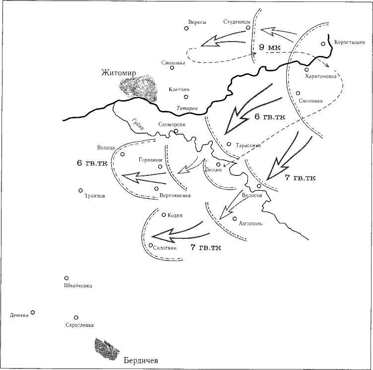 Иллюстрация к книге — Танки ведет Рыбалко. Боевой путь 3-й Гвардейской танковой армии [sch079.jpg]