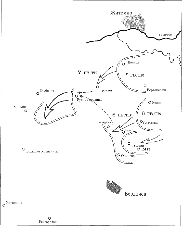 Иллюстрация к книге — Танки ведет Рыбалко. Боевой путь 3-й Гвардейской танковой армии [sch080.jpg]