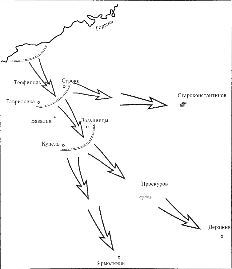 Иллюстрация к книге — Танки ведет Рыбалко. Боевой путь 3-й Гвардейской танковой армии [sch083.jpg]