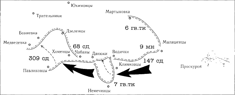 Иллюстрация к книге — Танки ведет Рыбалко. Боевой путь 3-й Гвардейской танковой армии [sch091.jpg]