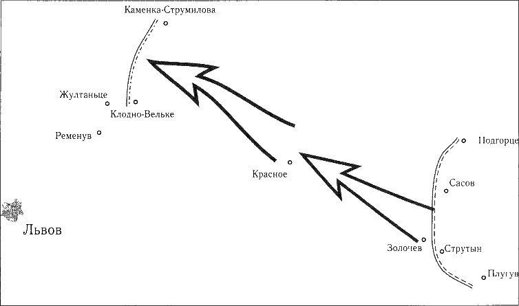 Иллюстрация к книге — Танки ведет Рыбалко. Боевой путь 3-й Гвардейской танковой армии [sch097.jpg]