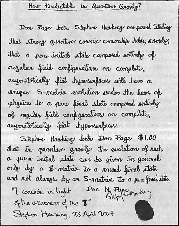 Иллюстрация к книге — Битва при черной дыре. Мое сражение со Стивеном Хокингом за мир, безопасный для квантовой механики [i_229.jpg]