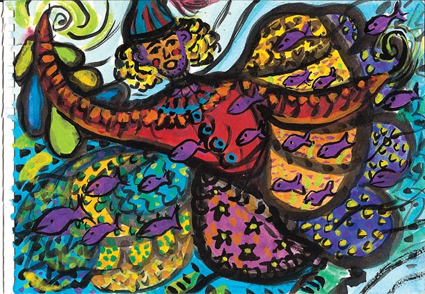 Иллюстрация к книге — Рисуйте свободно! Найти себя с помощью художественного дневника [i_040.jpg]