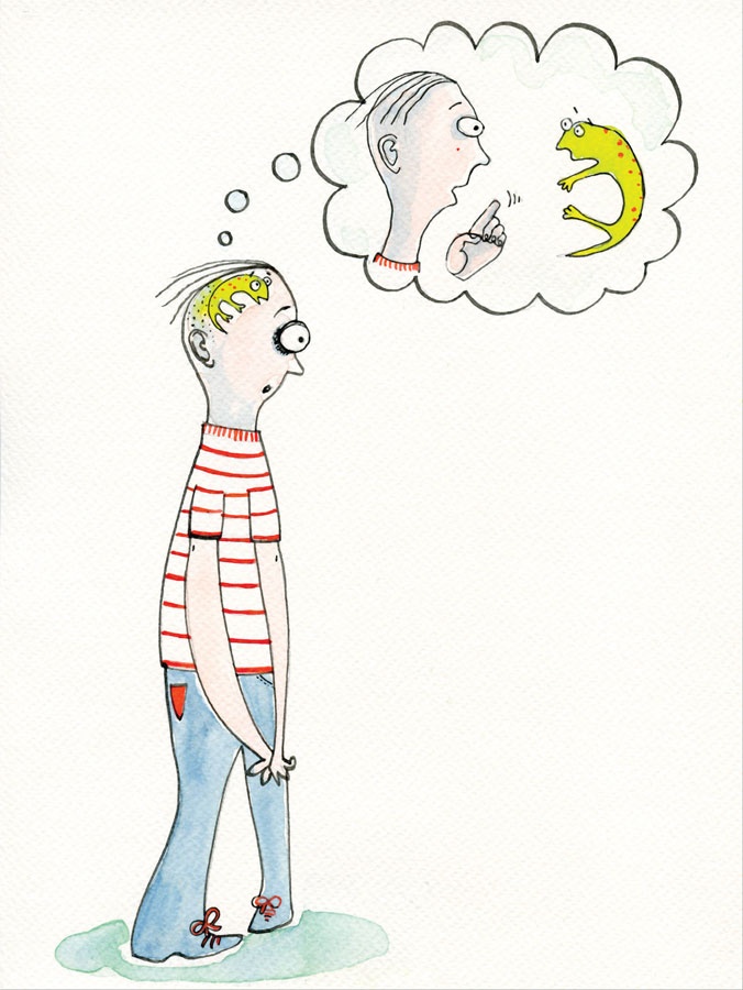 Иллюстрация к книге — Ящерица в твоей голове. Забавные комиксы, которые помогут лучше понять себя и всех вокруг [i_009.jpg]