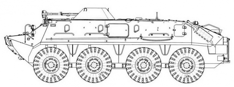 Иллюстрация к книге — Отечественные колесные бронетранспортеры БТР-60, БТР-70, БТР-80 [img_51.jpg]