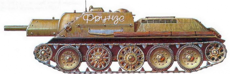 Иллюстрация к книге — Самоходные установки на базе танка Т-34 [img_61.jpg]