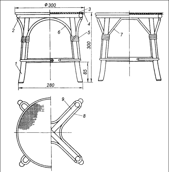 Иллюстрация к книге — Плетение: береста, соломка, тростник, лоза и другие материалы [i_068.jpg]